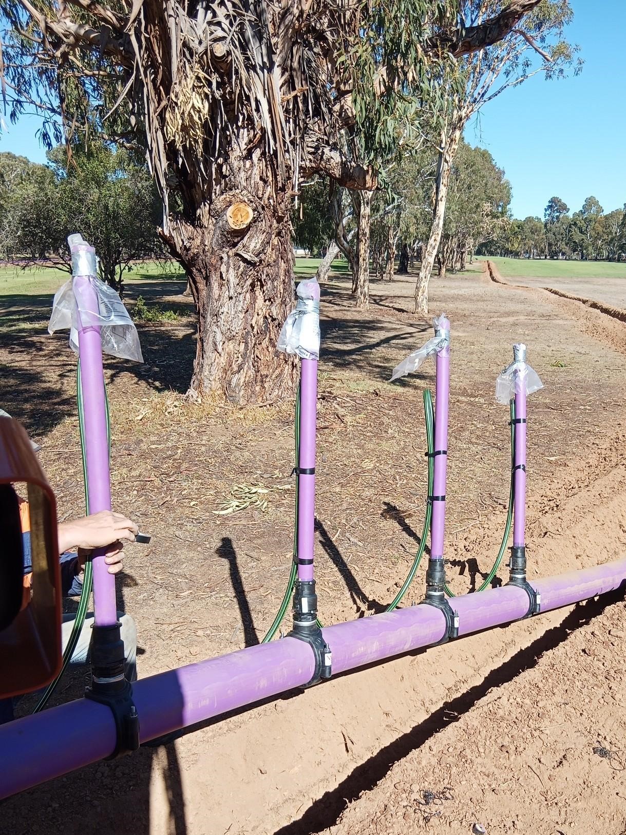 Tee takeoff valves